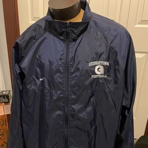 Nike Team Georgetown Football Navy Blue Full ZIP Mens XXL Jacket